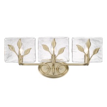 Golden 3160-BA3 WG-HWG - Golden Lighting Calla 3-light Vanity in White Gold